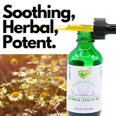 Chamomile Tincture Organic Mega Herbal Liquid Drops Natural Plant-Base 2 oz
