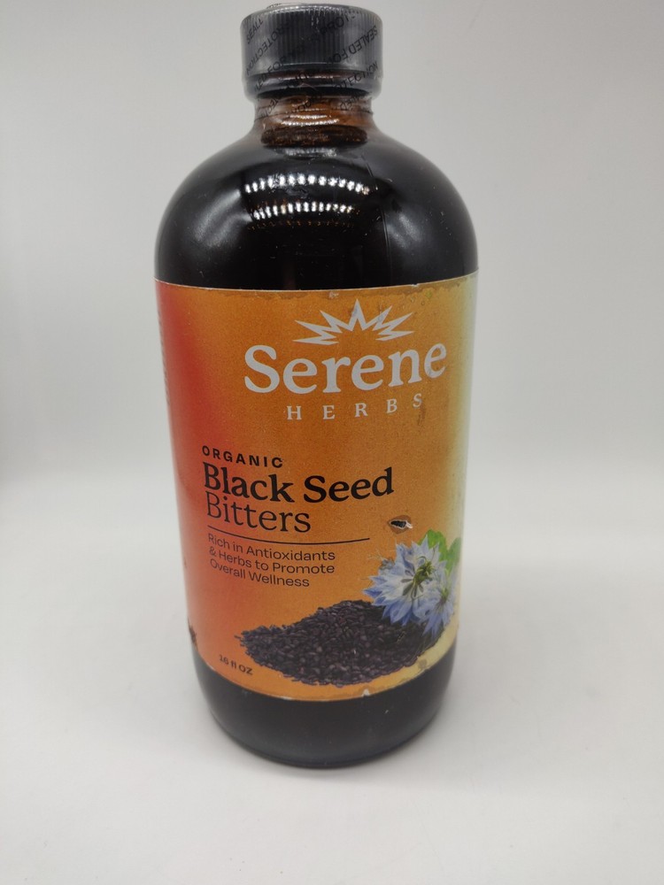 Soursop & Black Seed Bitters 100% Natural Organic 16 oz Exp 12/2028 GLASS