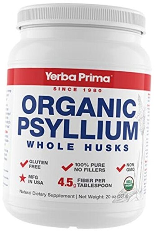 Organic Psyllium Whole Husks Colon Cleanser – 20 oz – 20 Ounce (Pack of 1)
