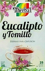 2 Packs Therbal 50 Tea bags Te Eucalipto Tomillo Eucalyptus Thyme Free Shipping