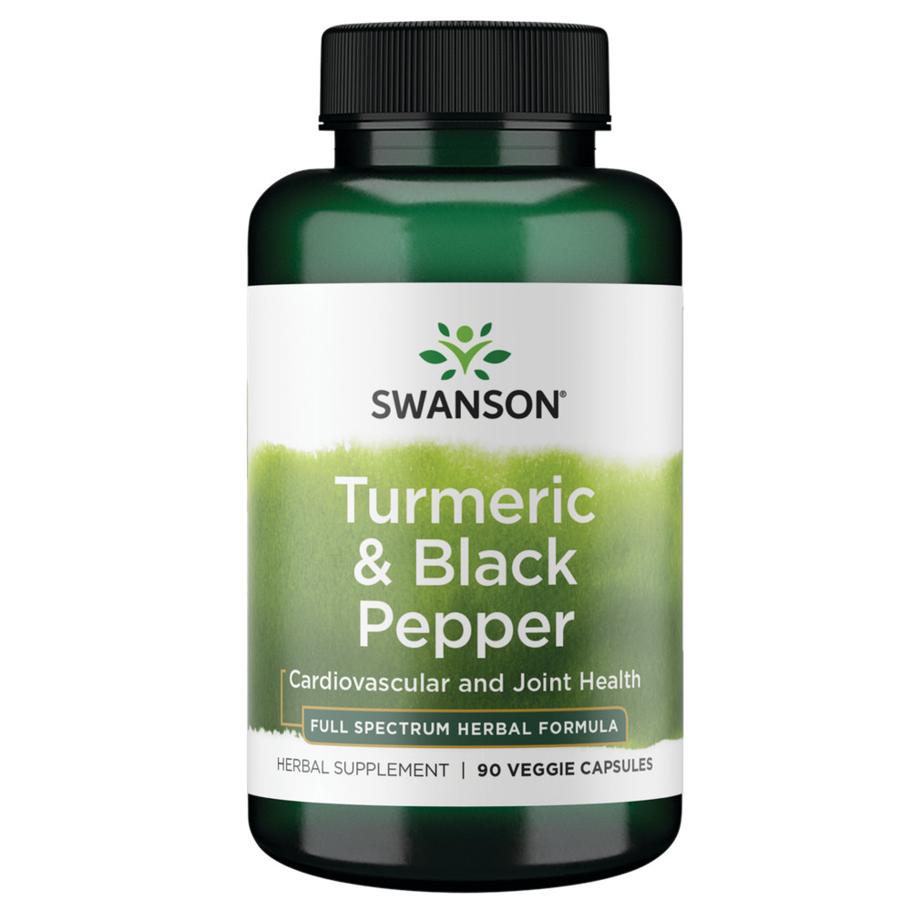 Swanson Turmeric & Black Pepper 90 Veg Caps