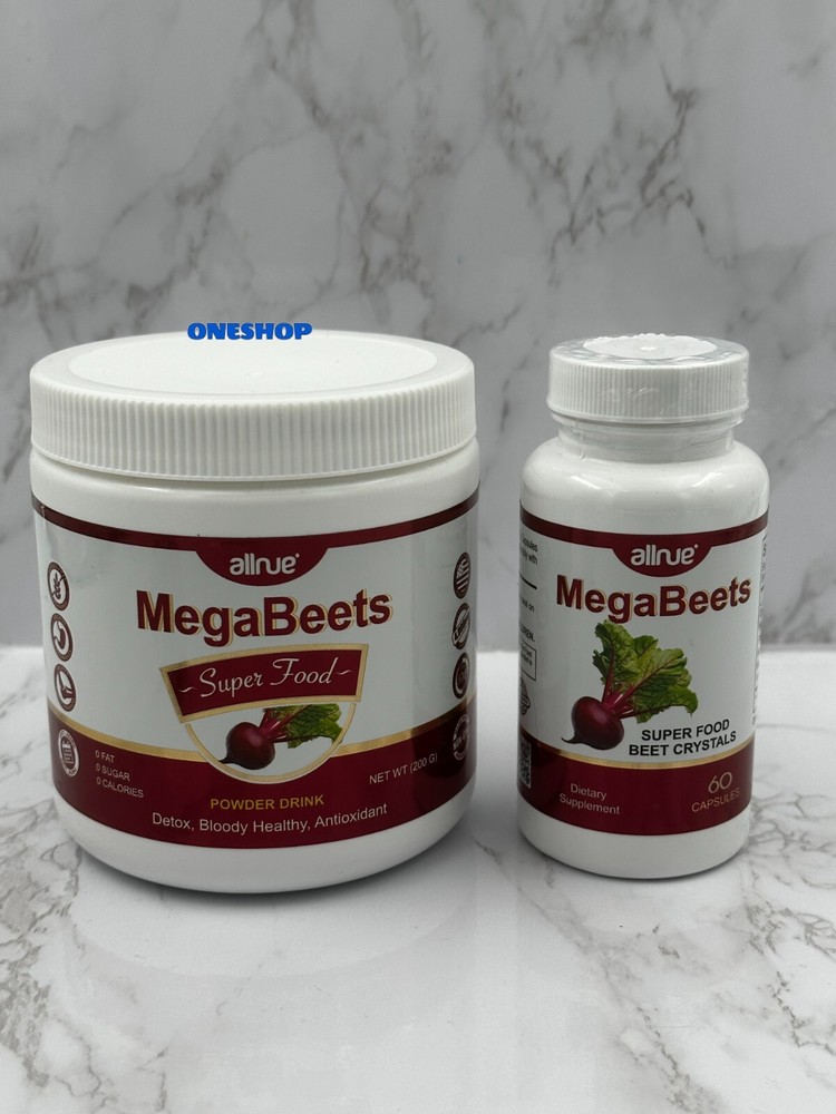 Mega Beets Superfood Powder Capsules Energy Beetroot Bones Antioxidant Remolacha