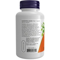Dandelion Root 500 Mg 100 Veg Caps By Now Foods
