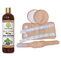 Castor Oil Pack 4 piece (Organic Cotton)