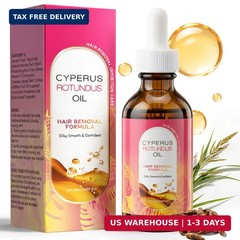 Natural Cyperus Rotundus Oil for Hair removal 60ml, Hair Removal Oil for Slow Bo
