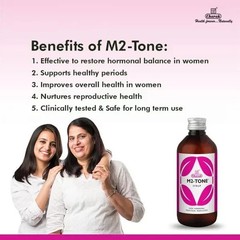 Charak M2‑Tone Syrup • Non‑Hormonal Menstrual Modulator • 2 × 200 ml