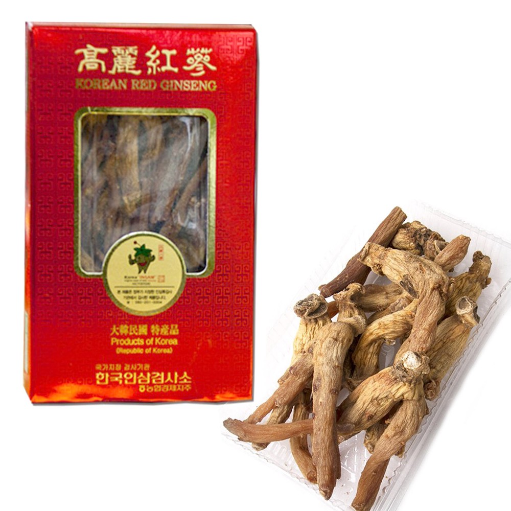 Korean Ginseng 6 Years Dried Red Ginseng Root 300g Korea Heath Food Tea Large