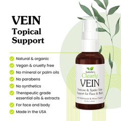VEIN Natural Varicose and Spider Vein Support Cream for Face, Legs & Body