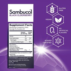 Sambucol Black Elderberry Syrup Original 7.8 Fl Oz (Pack of 1),