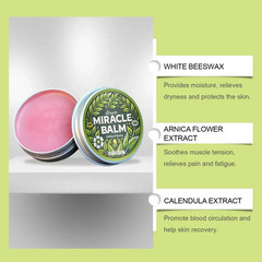 3x Miracle Balm Soothing Joint Cream for Back, Hands, Feet and Body Cream 30g