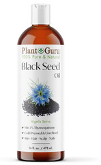 Black Cumin Seed Oil 16 oz. Cold Pressed Nigella Sativa Pure Unrefined Kalonji