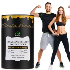 2026 Pure Himalayan She-Lajit Honey Sticks with Organic Honey, Naturally Sweeter