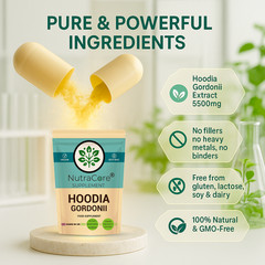Hoodia Gordonii Extract Capsules 5500mg-Weight Control-100%Natural&Strong-90Caps