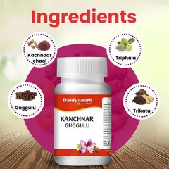 Baidyanath Kanchnar Guggulu Hormonal Balance Joint Pain Relief 160 Tabs