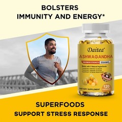 Ashwagandh High Strength 3000MG Contains 5 Natural Ingredients 30/60/120Capsules