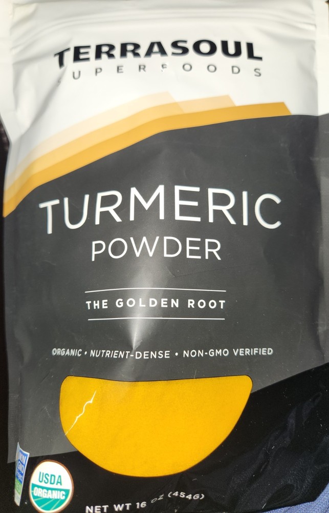 Terrasoul Superfoods Organic Turmeric Powder, 2-16Oz : Curcumin – (2 pounds)