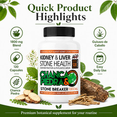 PURE CHANCAPIEDRA Guisazo de Caballo and Chanca Piedra 240 Caps Best Deal 1800Mg