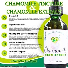 Chamomile Tincture Organic Mega Herbal Liquid Drops Natural Plant-Base 2 oz