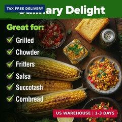 Golden Bantam Sweet Corn Seeds 100+ Heirloom Non-GMO Seeds for Planting, High Ge