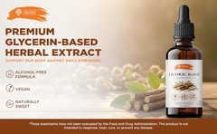 SIRUNES Licorice Root Extract Liquid Drops – Alcohol Free Licorice Tincture w…