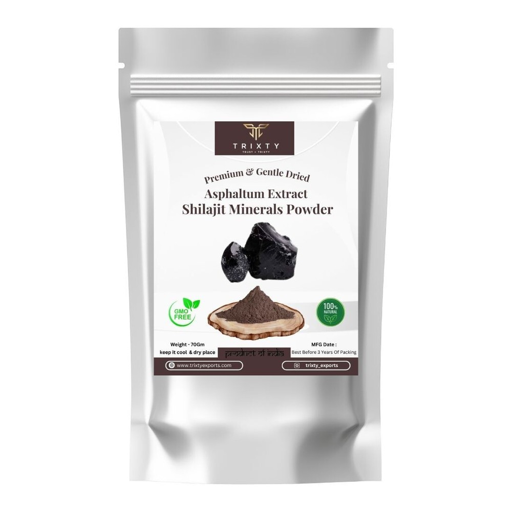 Himalayan Shilajit Powde Fulvic Acid Ginseng for Men and Women Pure 50gm 2Pcs