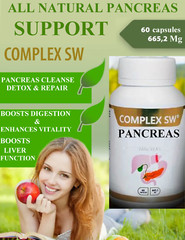PANCREAS CLEANSE/REVITALIZER & DETOX FORMULA WITH PAPAIN ENZYME, BROMELAIN, VIT
