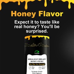 Better Alt Pure Himalayan Shilajit Sticks with Natural Honey, Naturally Sweeter