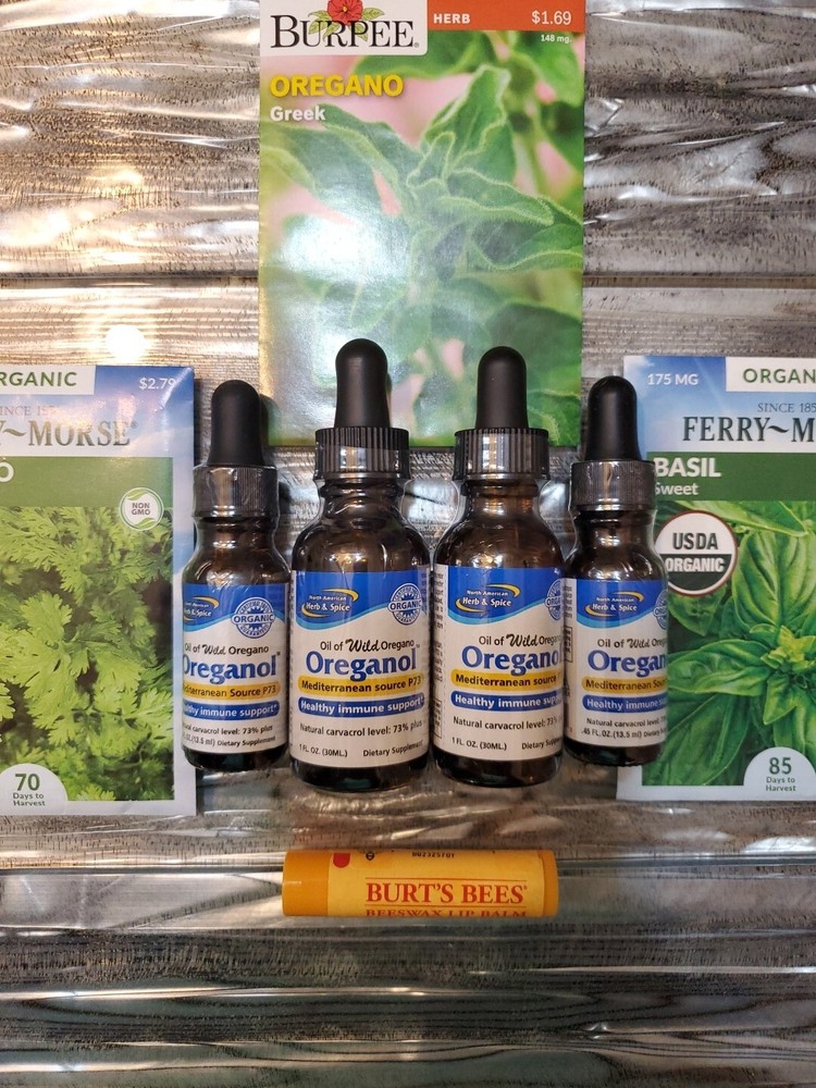 OREGANOL Oil of Oregano’s P73 2.9 oz. total (Exp 5/26) + FREE $8 Organic SEEDS