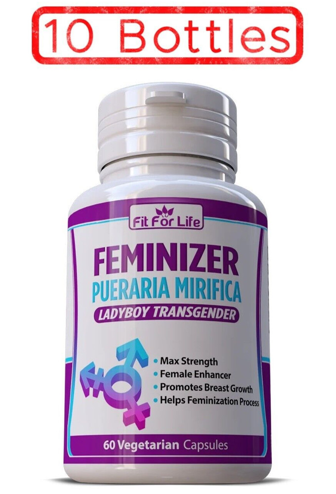 10 Pack PUERARIA MIRIFICA Female Supplement Pills 1000mg Women Breast Growth LOT