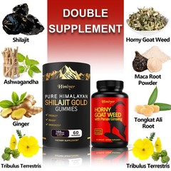 Pure Himalayan Shilajit HORNY GOAT WEED Supplement