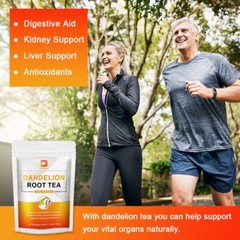 Organic Dandelion Root Capsules 1575mg Cholesterol Antioxidant Liver Kidney
