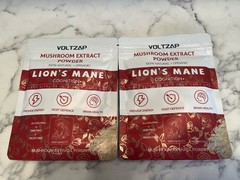 2X VOLTZAP Mushroom Extract Powder, Lion’s Mane Exp 7/2026