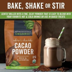 Silky Organic Cacao Powder 32 oz – Ideal for Smoothies, Baking & Hot Chocolate