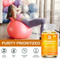 Vitamin A 10000 IU, 500 Softgels, Non-GMO, Gluten Free