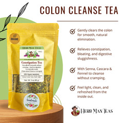 COLON CLEANSE TEA – Effective laxative & detox tea without cramping or bloating