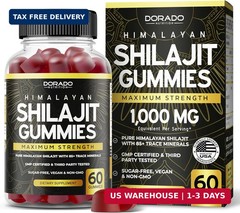 Shilajit Gummies For Men & Women (High Potency Gold Grade with 85+ Trace Mineral