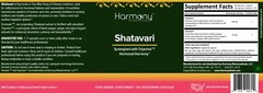 Shatavari, Hormonal Health Pure Ayurvedic Harmony Nutraceuticals 120 Vegan Caps