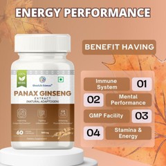 12 x 60 Korean Red Panax Ginseng Extract Root Ginsenosides 500mg Capsule