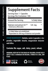 Good Cognitive – VALERIAN ROOT EXTRACT 125mg – Maintaining Your Skin Health 3B
