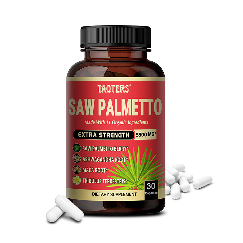 Saw Palmetto 120 Capsules Extract 5300mg Prostate, Hair Loss, Urinary Tract