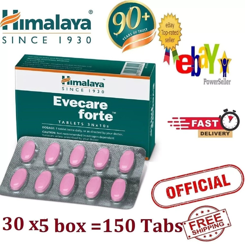 5 X Himalaya Evecare Forte 150 Tabs For Women Wellness Exp March 2028