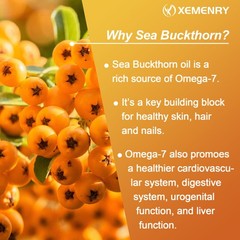 Omega-7 – Organic Sea Buckthorn Oil – Anti-Aging, Hair, Skin and Nail Health