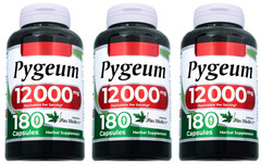Pygeum 12000mg 3X180 Caps No Preservatives