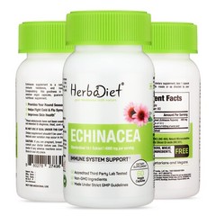 Echinacea Root Extract Capsules Powerful Herbal Immunity Support Antioxidant