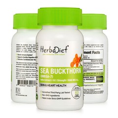 Sea Buckthorn 10:1 Extract Capsules Rich in Omega 7 Weight Loss Skin & Beauty