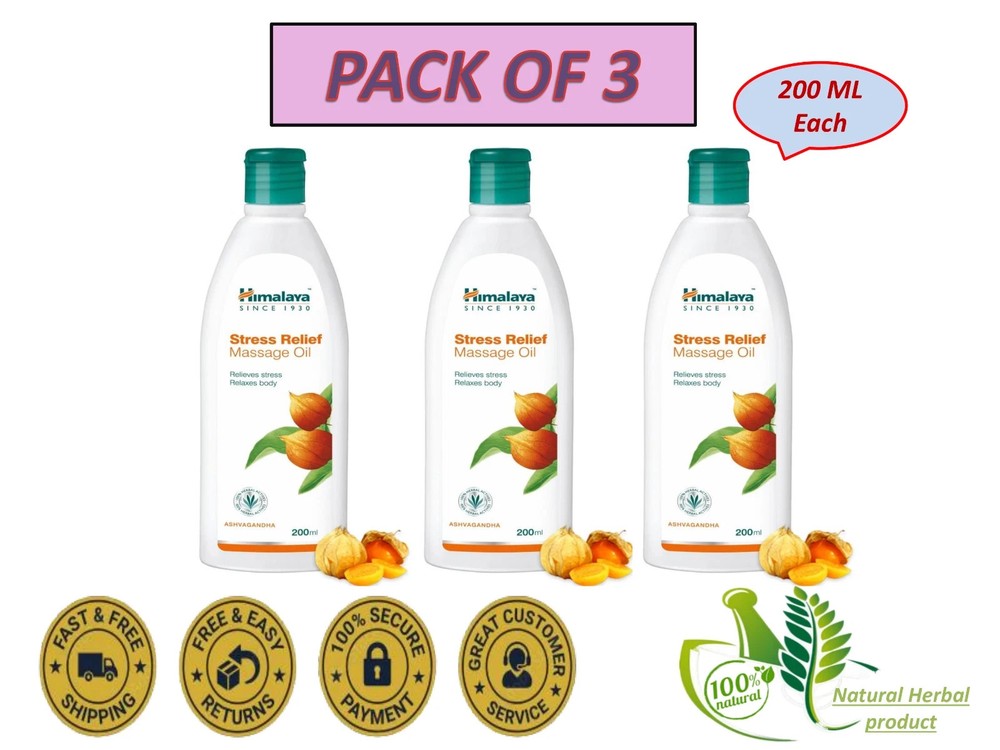 Himalaya Stress Oil (200 ml) Very Fast Free Delivery I 100% Ayurvedic Exp-2027