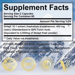 Natural 85% Fulvic Acid 120 Capsules Dietary Supplement | Non-GMO & Gluten-Free