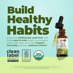 Organic Oil of Oregano Drops for Immune Support 6 Supply
