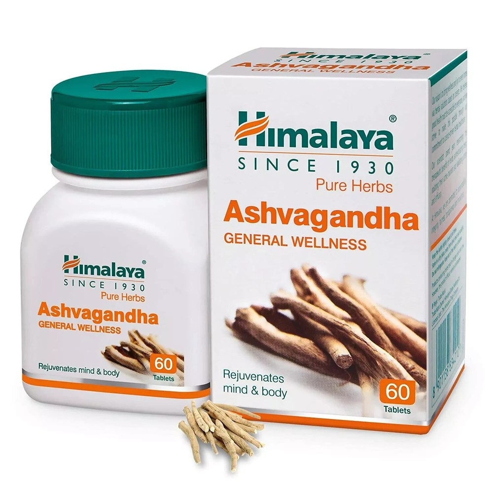 2X Himalaya Ashwagandha Ashvagandha General Wellness 60 TABS each USPS SHIP