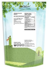 Bulk Organic Hulled Barley, 5 Pounds – Nutty Flavor, Great for Healthy Cooking